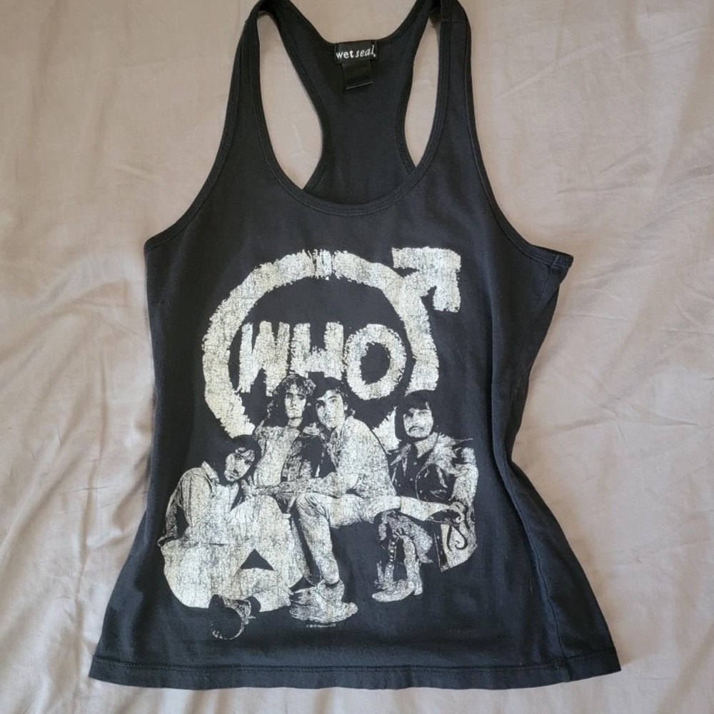 The WHO  Black Graphic Tank Top 🔥